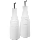 Staub Ceramic Round Oil and Vinegar Set - White