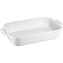 Staub Ceramic Rectangular Gratin Dish - 34cm x 24cm White
