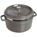Staub Round Cocotte and Steamer - Graphite Grey - 26cm