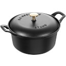 Staub Round La Coquette - Black - 20cm