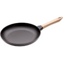 Staub Round Frying Pan with Beech Wood Handle - Black - 28cm