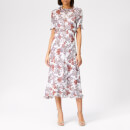 See By Chloé Women's Short Sleeve Midi Dress - Multicolor White 2