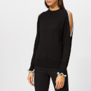 See By Chloé Women's Cold Shoulder Knitted Jumper - Black