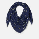 KENZO Women's Multi Eyes Square Scarf - Midnight Blue