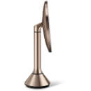 simplehuman Rechargeable Trio Sensor Mirror with Touch Control Brightness - Rose Gold 20cm