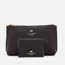 Ted Baker Women's Fabiana Bow Washbag and Mirror Set - Black