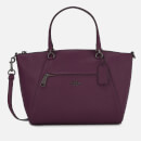 Coach Women's Polished Pebbled Leather Prairie Satchel Bag - Dark Berry