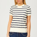 Polo Ralph Lauren Women's Pima Striped Short Sleeve Knitted Jumper - Multi