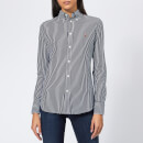 Polo Ralph Lauren Women's Heidi Oxford Striped Shirt - Navy