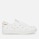 Dune Women's Estel Leather Cupsole Trainers - White