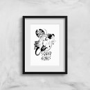 Mermaid, Unicorn and Dinosaur Squad Goals Art Print