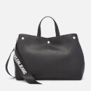 Calvin Klein Women's Logo Banner East West Bottom Tote Bag - Black