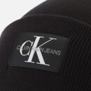 Calvin Klein Women's J Monogram Beanie Hat - Black