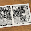 Barnsley Football Newspaper Book - Brown Leatherette