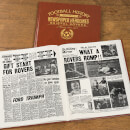 Bristol Rovers Football Newspaper Book Brown Leatherette