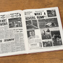 Bristol Rovers Football Newspaper Book Brown Leatherette