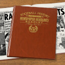 Burnley Football Newspaper Book - Brown Leatherette