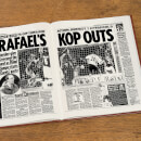 Burnley Football Newspaper Book - Brown Leatherette