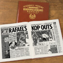 Burnley Football Newspaper Book - Brown Leatherette
