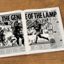 Chelsea Football Newspaper Book - Brown Leatherette