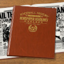 Chelsea Football Newspaper Book - Brown Leatherette