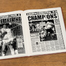 Leeds Football Newspaper Book - Brown Leatherette