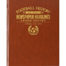 Leeds Football Newspaper Book - Brown Leatherette