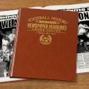 Leeds Football Newspaper Book - Brown Leatherette
