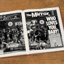 Leicester City Newspaper Book - Brown Leatherette
