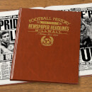 Millwall Newspaper Book - Brown Leatherette