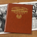 Rangers Newspaper Book - Brown Leatherette