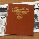 Rangers Europe Newspaper Book - Brown Leatherette