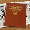 Swansea City Newspaper Book - Brown Leatherette