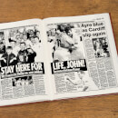 Swansea City Newspaper Book - Brown Leatherette