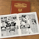 Swansea City Newspaper Book - Brown Leatherette