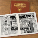 Wigan Athletic Newspaper Book - Brown Leatherette