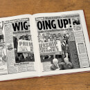 Wigan Athletic Newspaper Book - Brown Leatherette