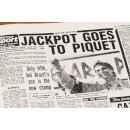 Formula One Newspaper Book - Brown Leatherette