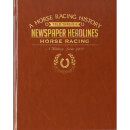 Horse Racing Newspaper Book - Brown Leatherette