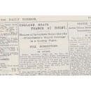 History of English Rugby Newspaper Book - Brown Leatherette