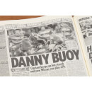 Leicester Tigers Rugby Newspaper Book - Brown Leatherette