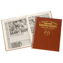 Leicester Tigers Rugby Newspaper Book - Brown Leatherette