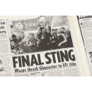 Leicester Tigers Rugby Newspaper Book - Brown Leatherette