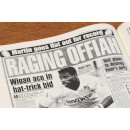 Challenge Cup Rugby Newspaper Book - Brown Leatherette