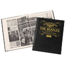 The Beatles Newspaper Book with Black Leather Cover