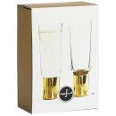 Sagaform Club Champagne Glasses - Gold (Set of 2)