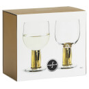 Sagaform Club Wine Glasses - Gold (Set of 2)