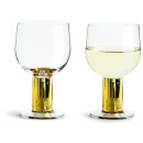 Sagaform Club Wine Glasses - Gold (Set of 2)
