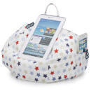 iBeani iPad, Tablet and eReader Bean Bag Stand - Blue and Red Stars