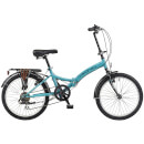 Viking Metropolis 6sp Folding Bike - Aqua 20" Wheel